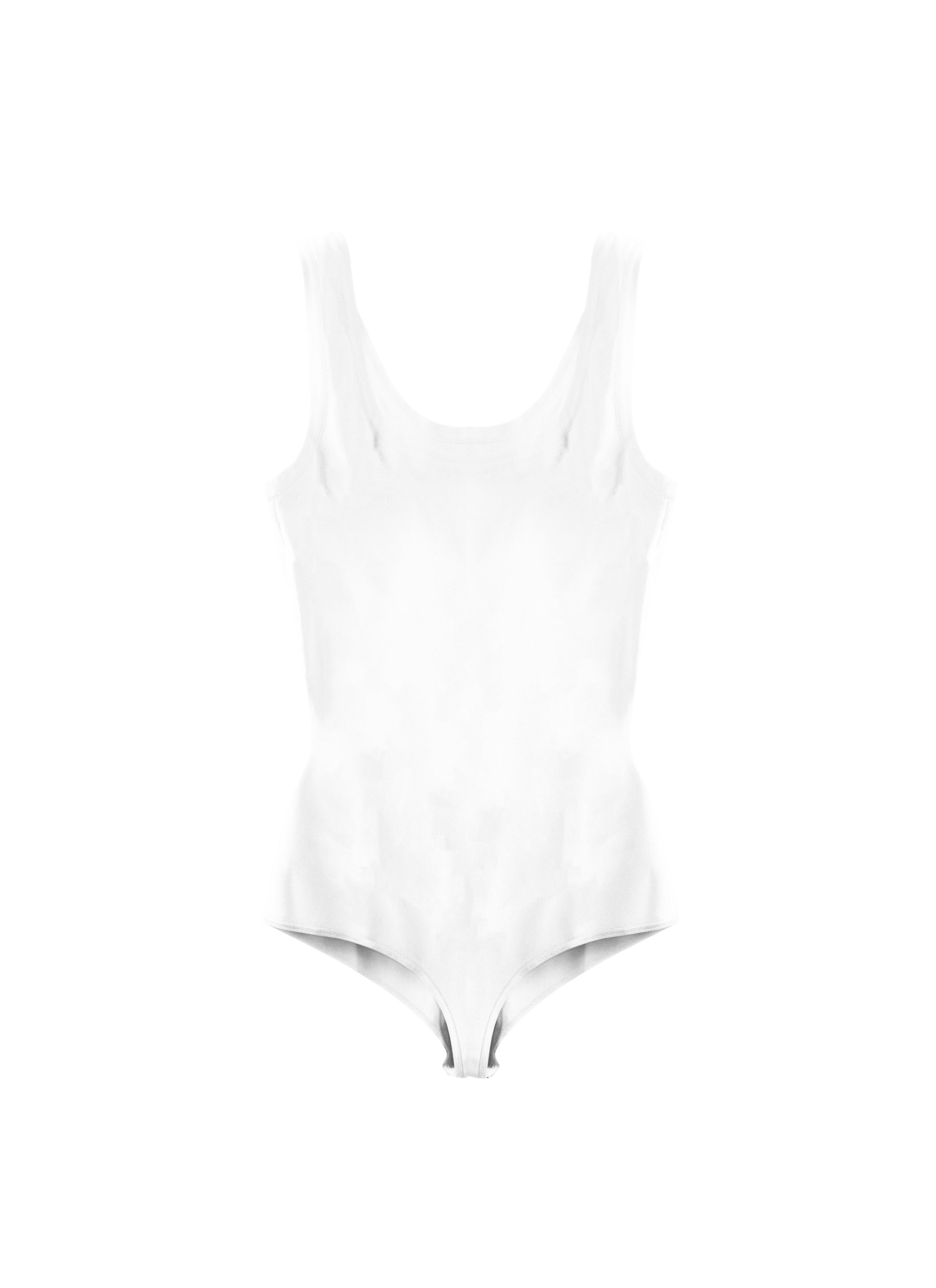 Classic strappy bodysuit - White