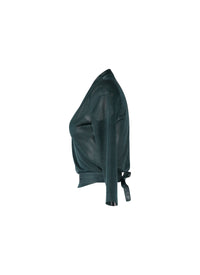 Pull fin cache-cœur en soie - Vert Imperial