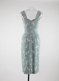 Robe légère à pois - Bleu & Rose
