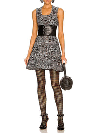 Collant Vienne ajouré - Noir Alaïa