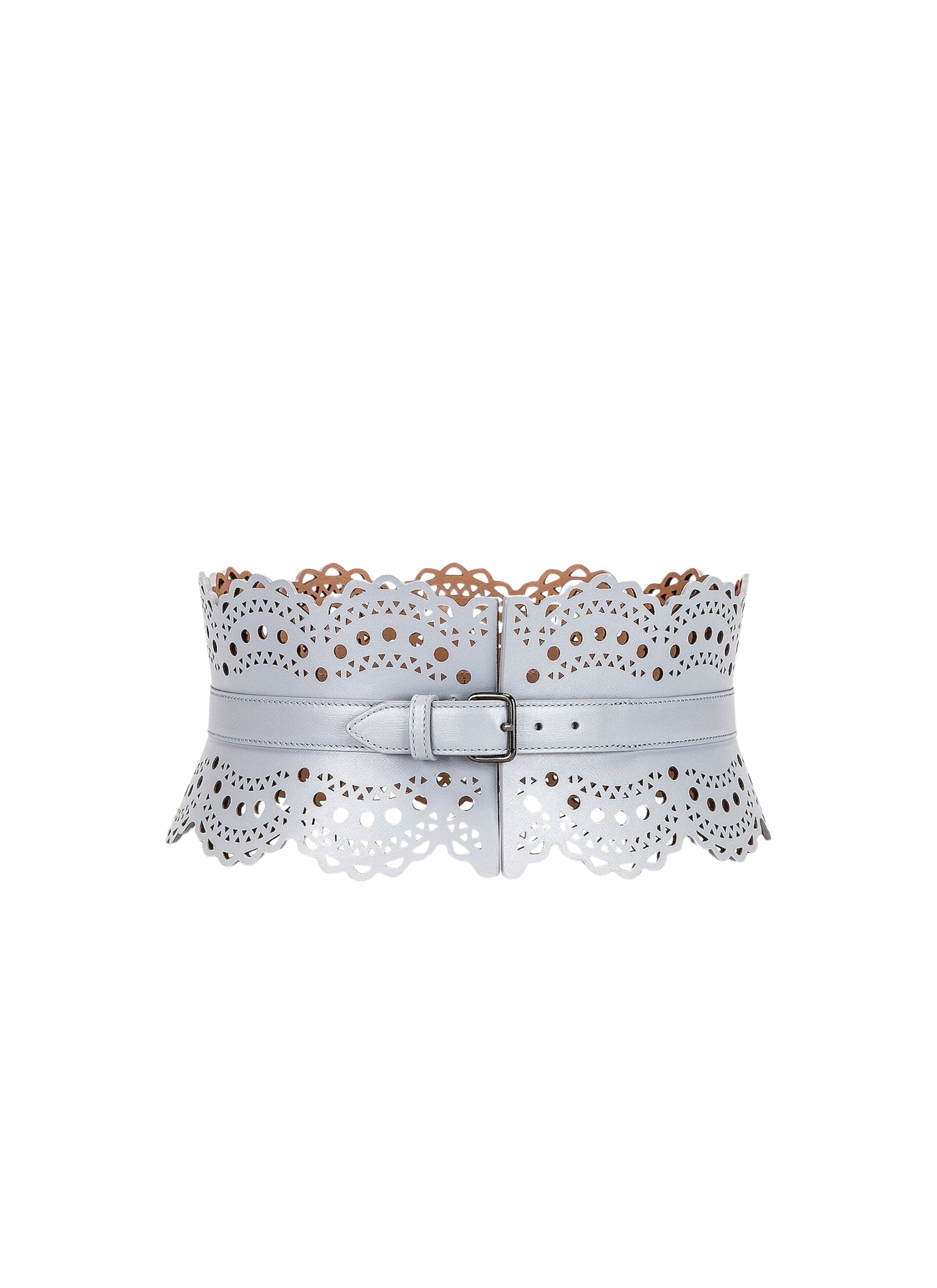 Ceinture corset cloutée en cuir - Nuage