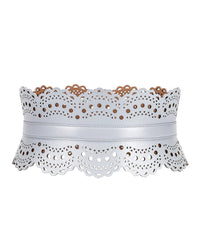 Ceinture corset cloutée en cuir - Nuage