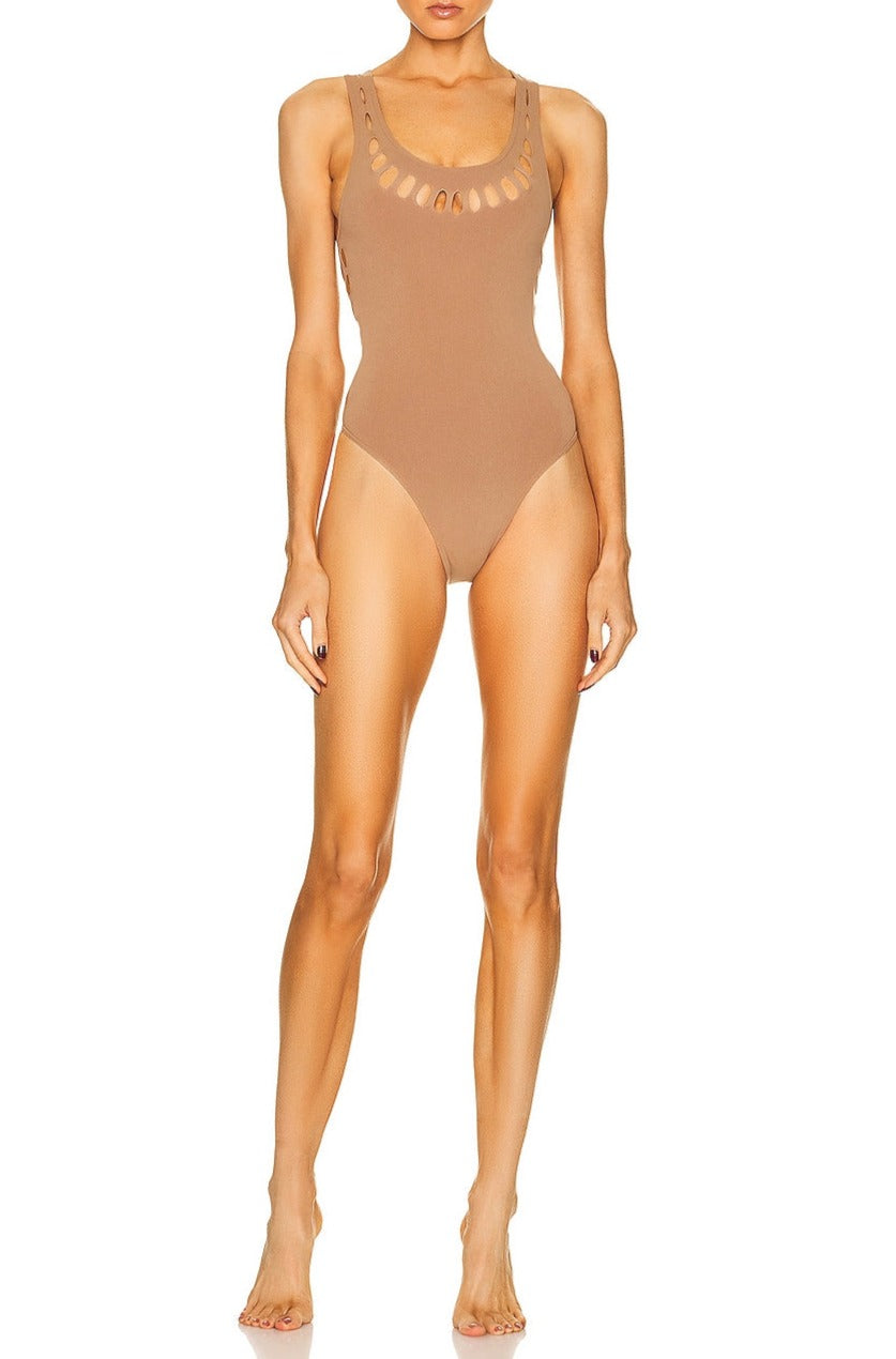 Maillot de bain une pièce laser - Azur