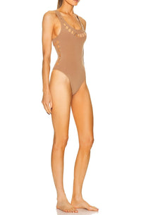 Maillot de bain une pièce laser - Azur