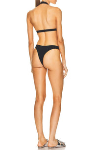 One-piece trikini swimming costume - Black Alaïa