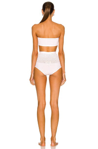 Seamless bikini swimming costume - Sky Blue
