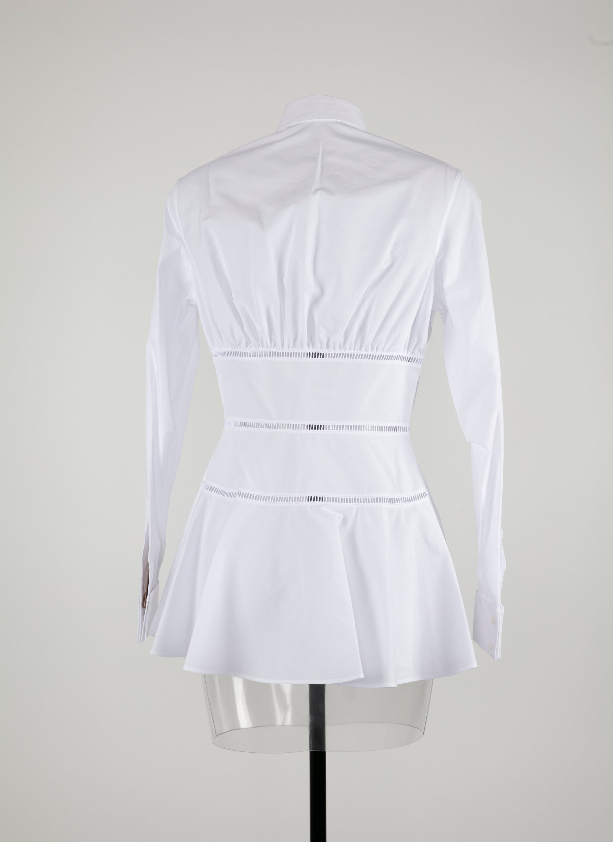 Chemise corset ajouré - Blanc