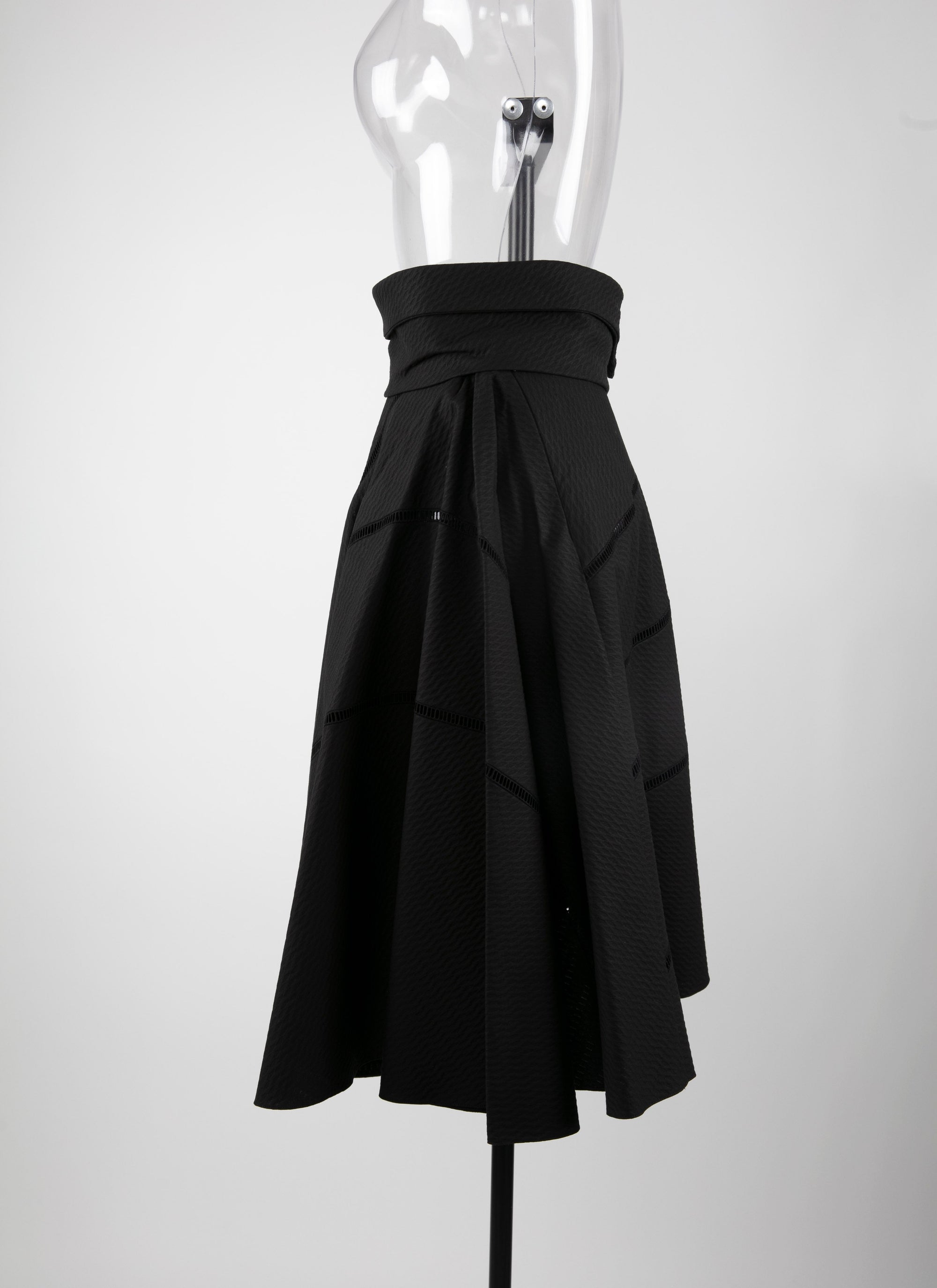 Belted effect skirt - Black intense