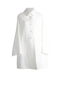 Oversized coat - White iridescent