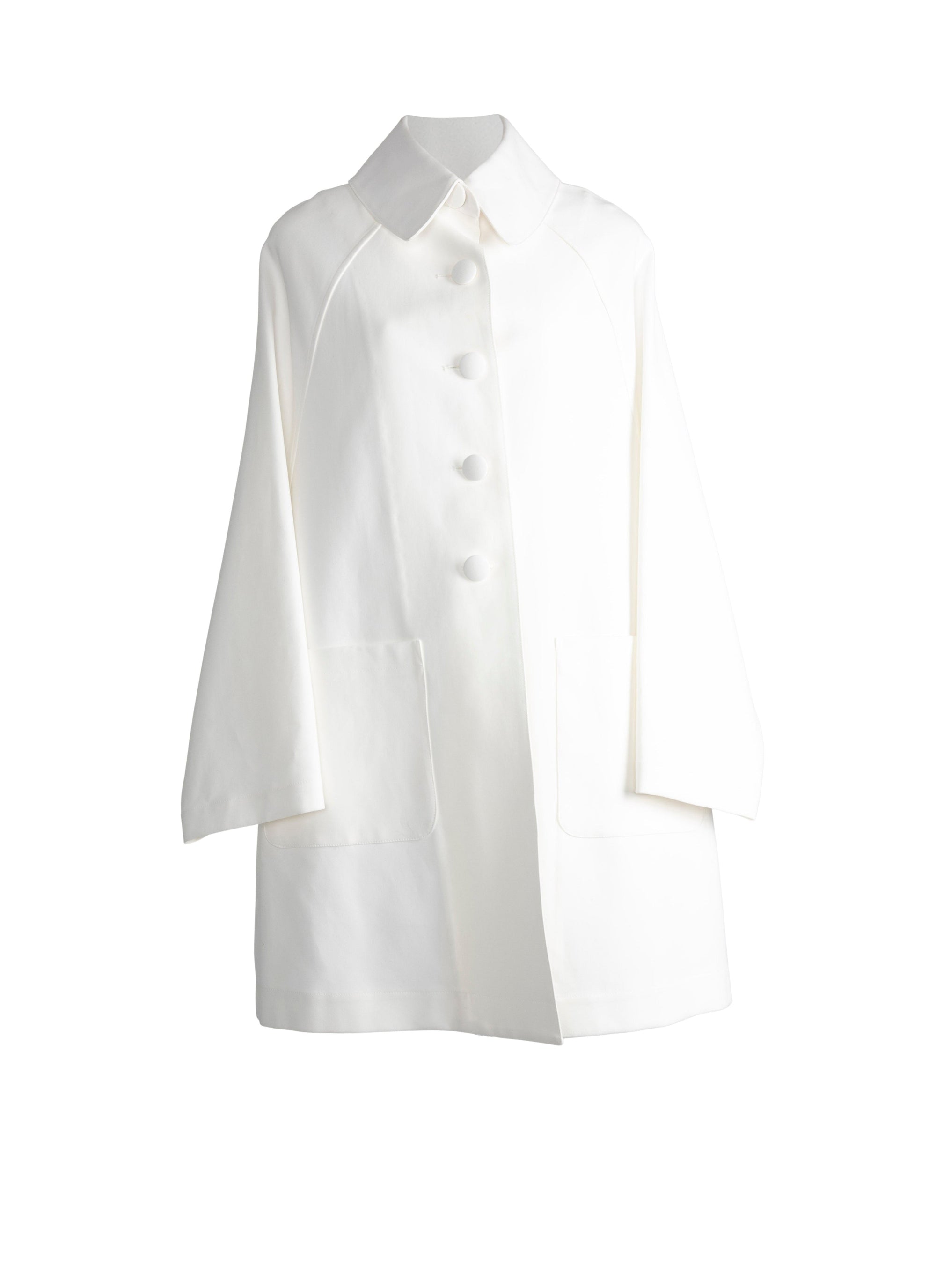 Oversized coat - White iridescent