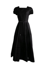 Puff sleeve dress - Black intense