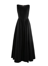 Sleeveless maxi dress - Black intense