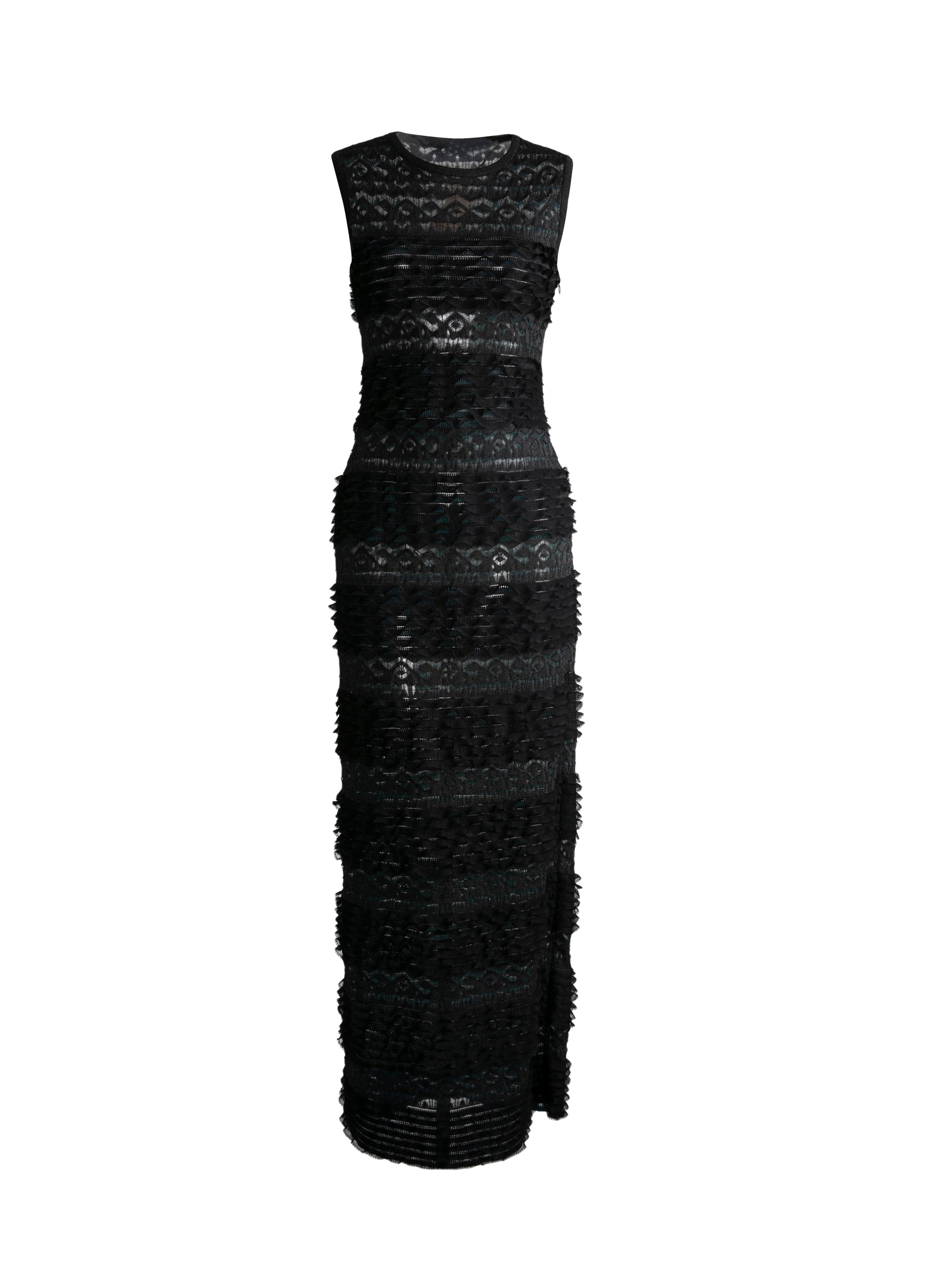 Panelled dress - Black & Blue