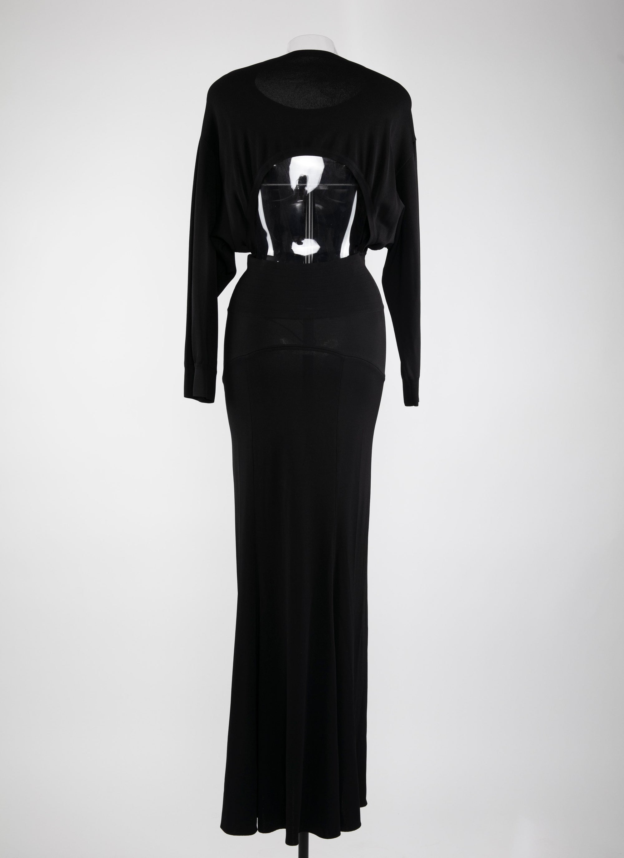 Iconic long-sleeved dress - Black intense