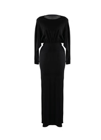 Iconic long-sleeved dress - Black intense