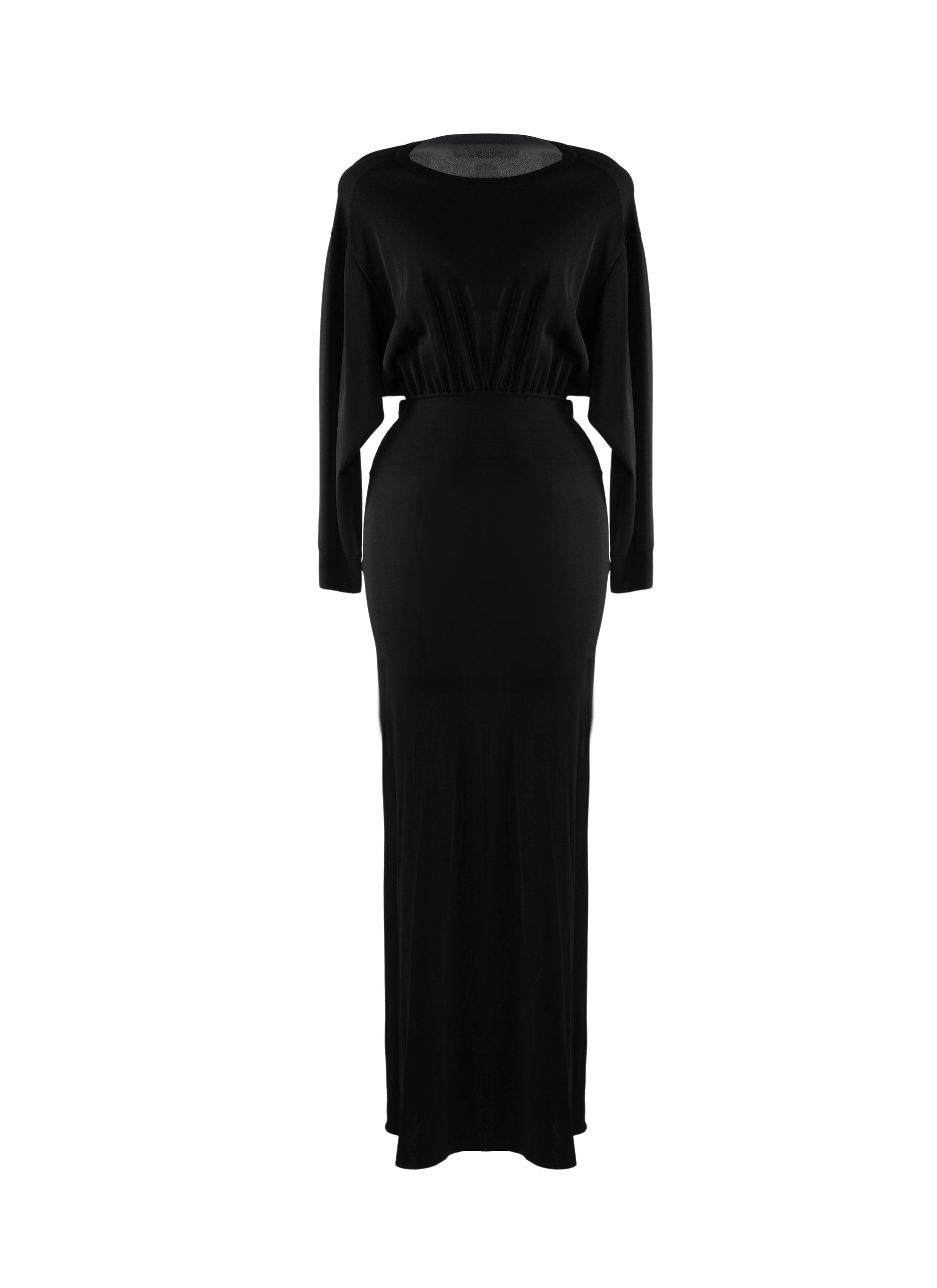 Iconic long-sleeved dress - Black intense