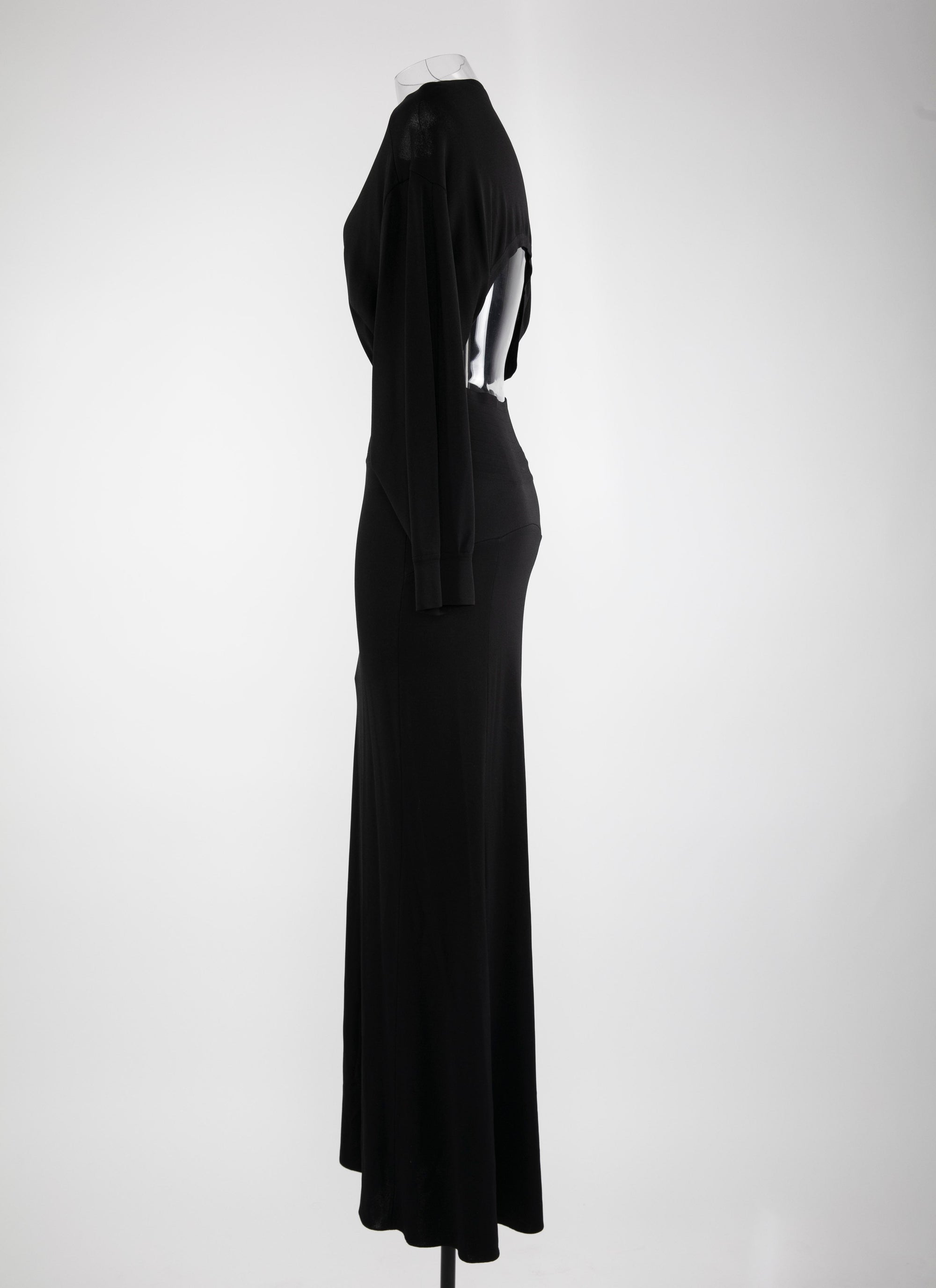 Iconic long-sleeved dress - Black intense