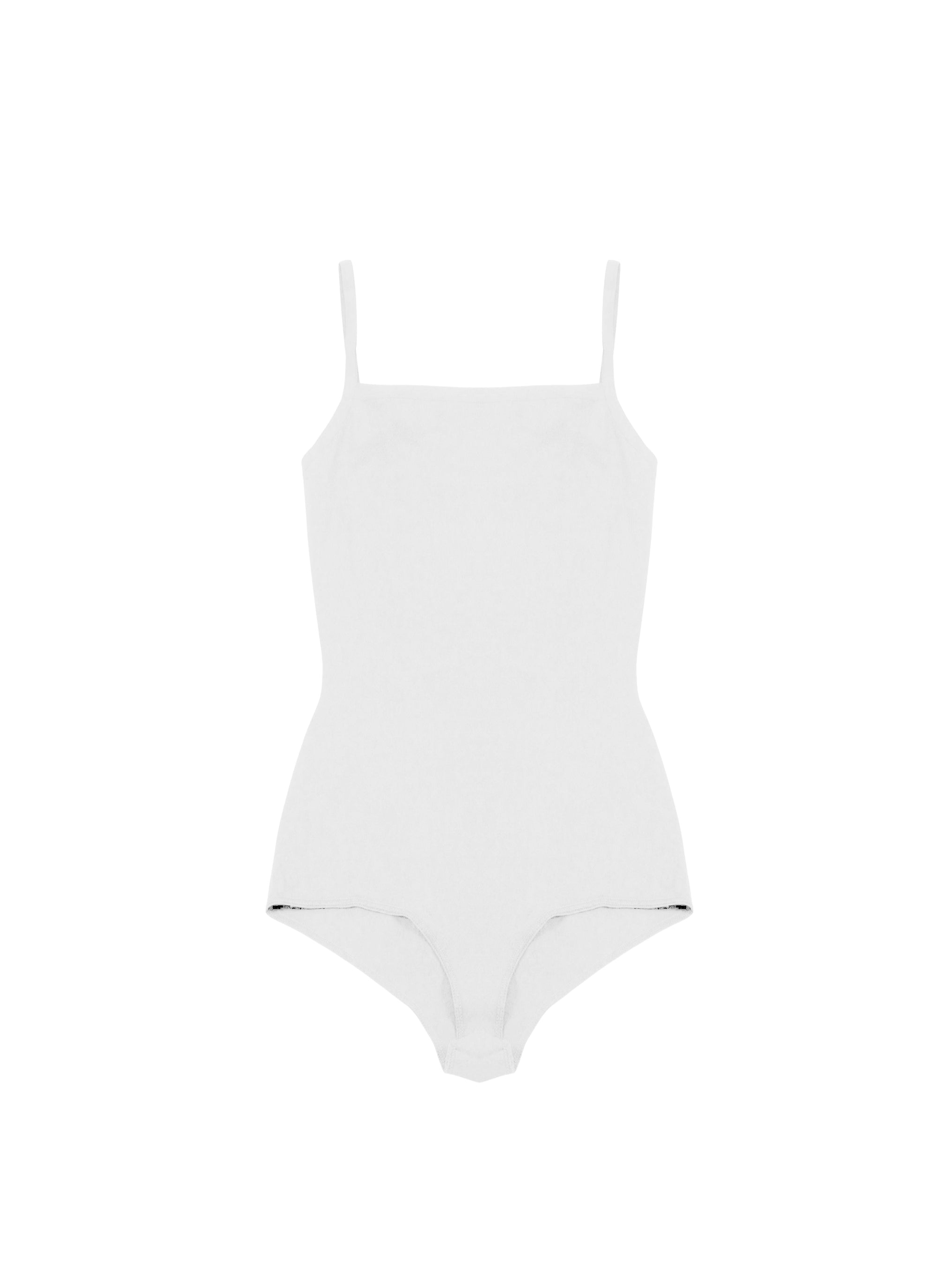 Sculpting body with straps - White
