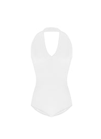 Halter bodysuit - White