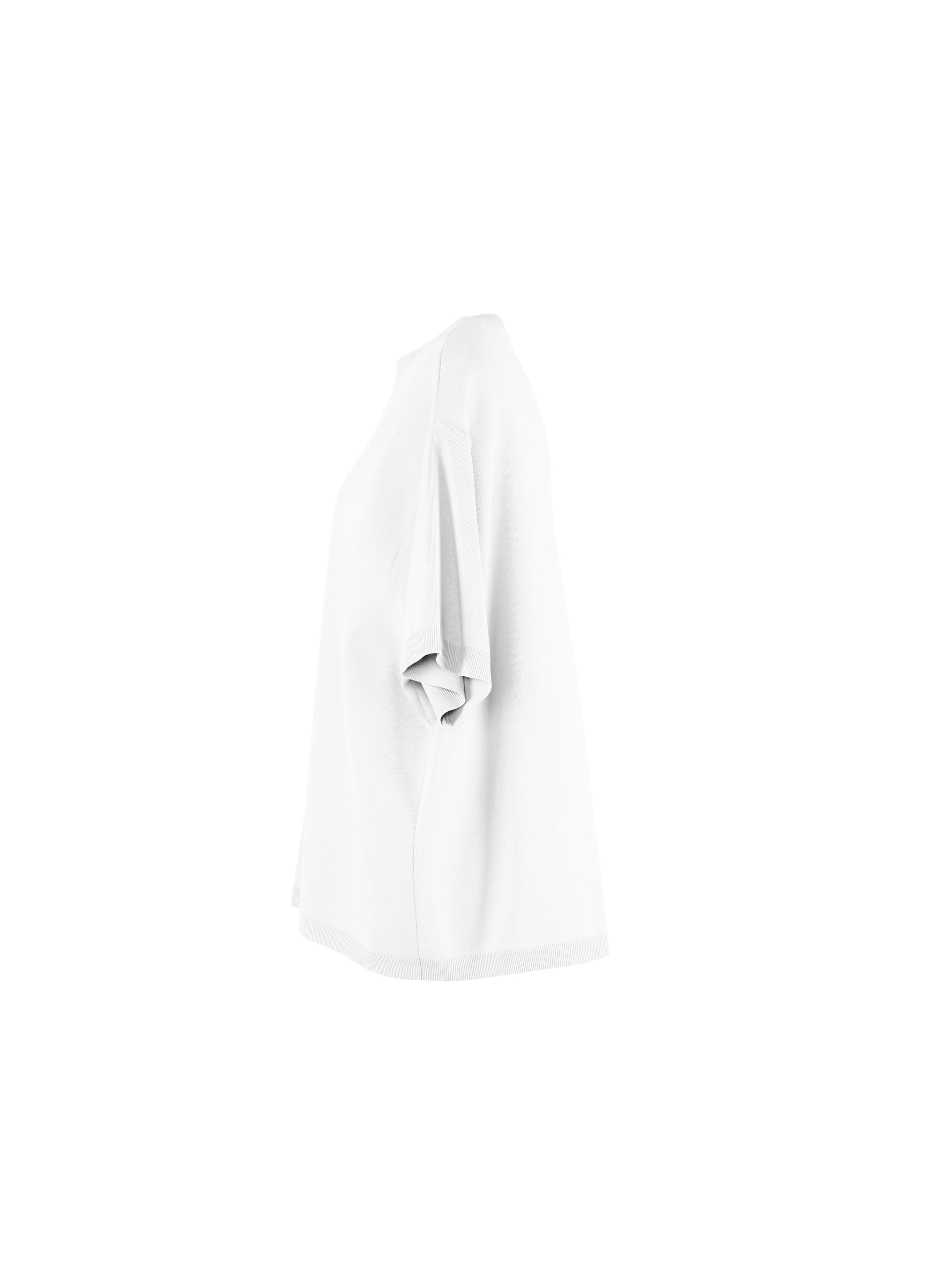 Oversized knitted jumper - White