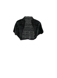 Short-sleeved bolero - Black intense