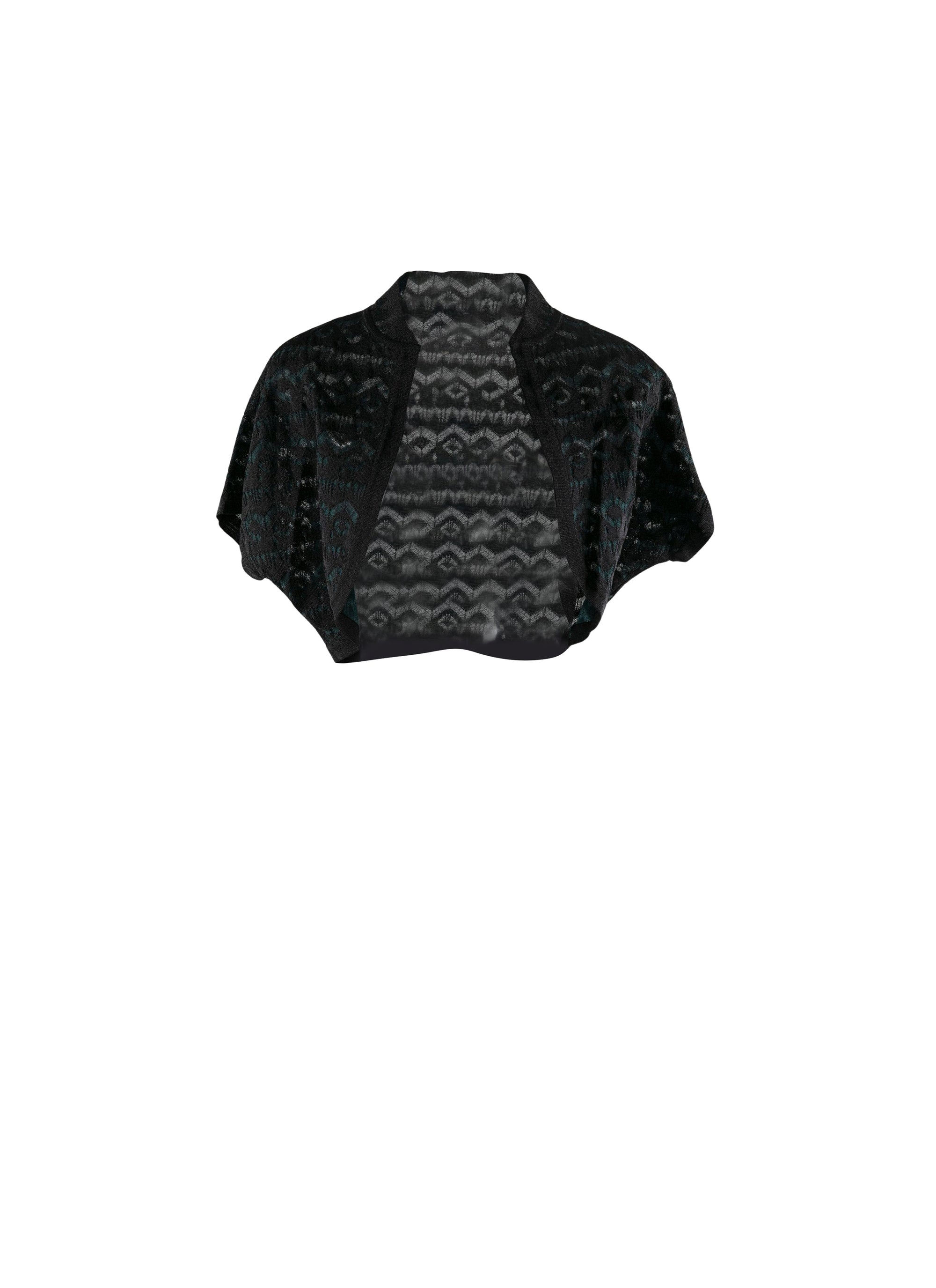 Short-sleeved bolero - Black intense