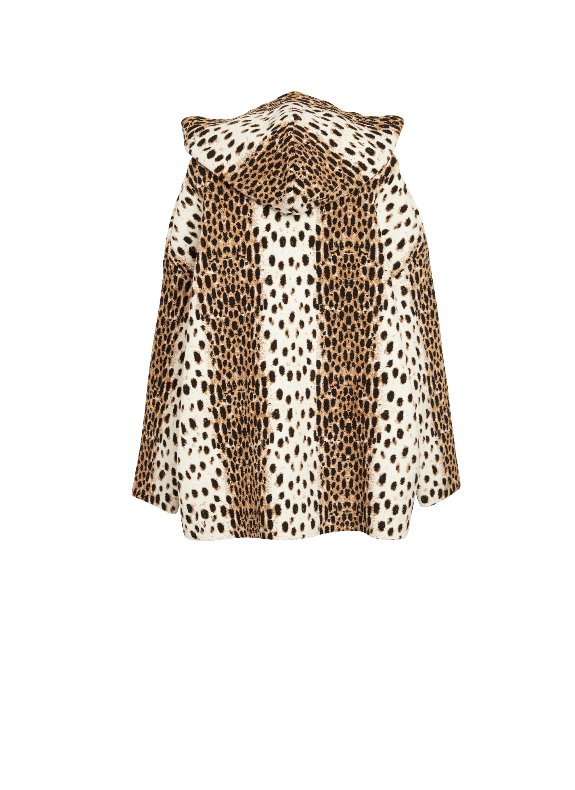 Pull à motif guépard en maille - Beige Clair
