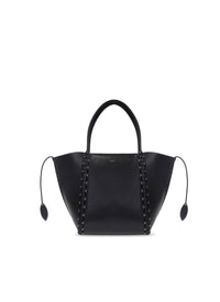 Leather shoulder bag Le Hige - Black