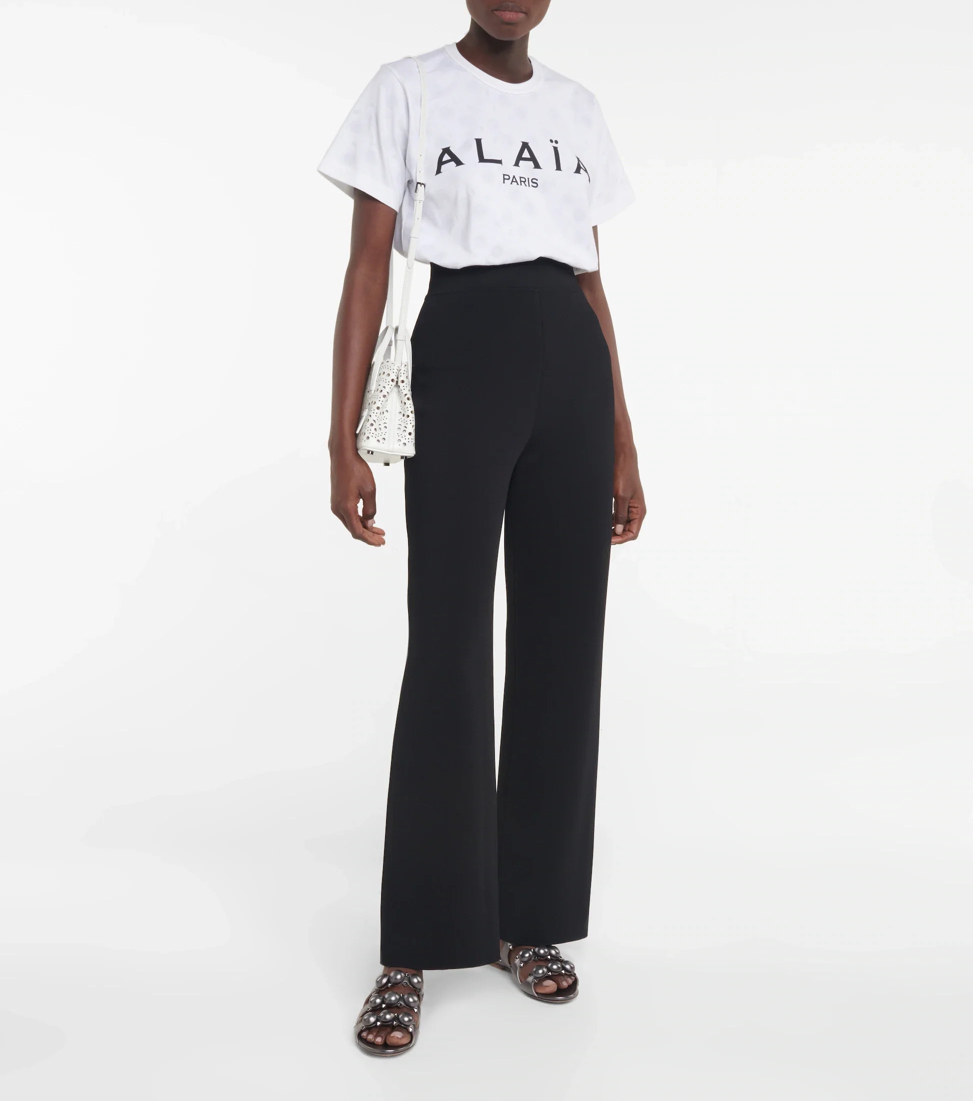 Alaïa Paris T-shirt - White & Black