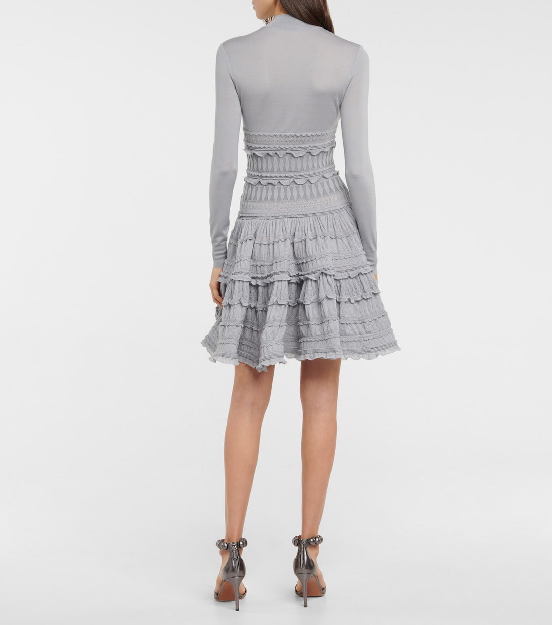 Wool crinoline dress - Black
