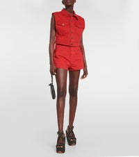 Short taille haute - Rouge Alaïa