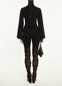 Sandales 60 en cuir - Noir