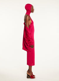 Robe longue à manches longues - Fuschia