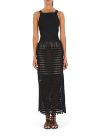 Robe longue sans manches Kalimba - Noir