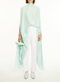 Robe bracelet en soie - Vert Amande