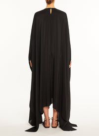 Silk kaftan dress - Cognac