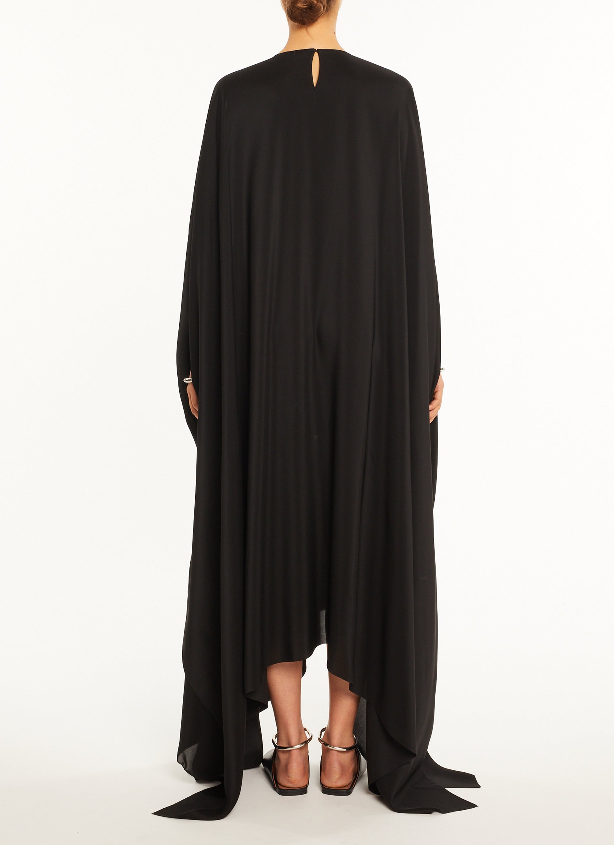 Silk kaftan dress - Dark green