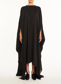 Silk kaftan dress - Cognac