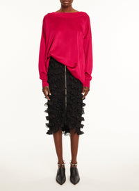 Pull grandes manches - Fuschia