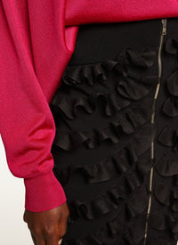 Pull grandes manches - Fuschia