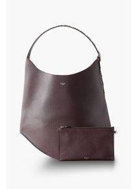 Gail large leather bag - Almandite