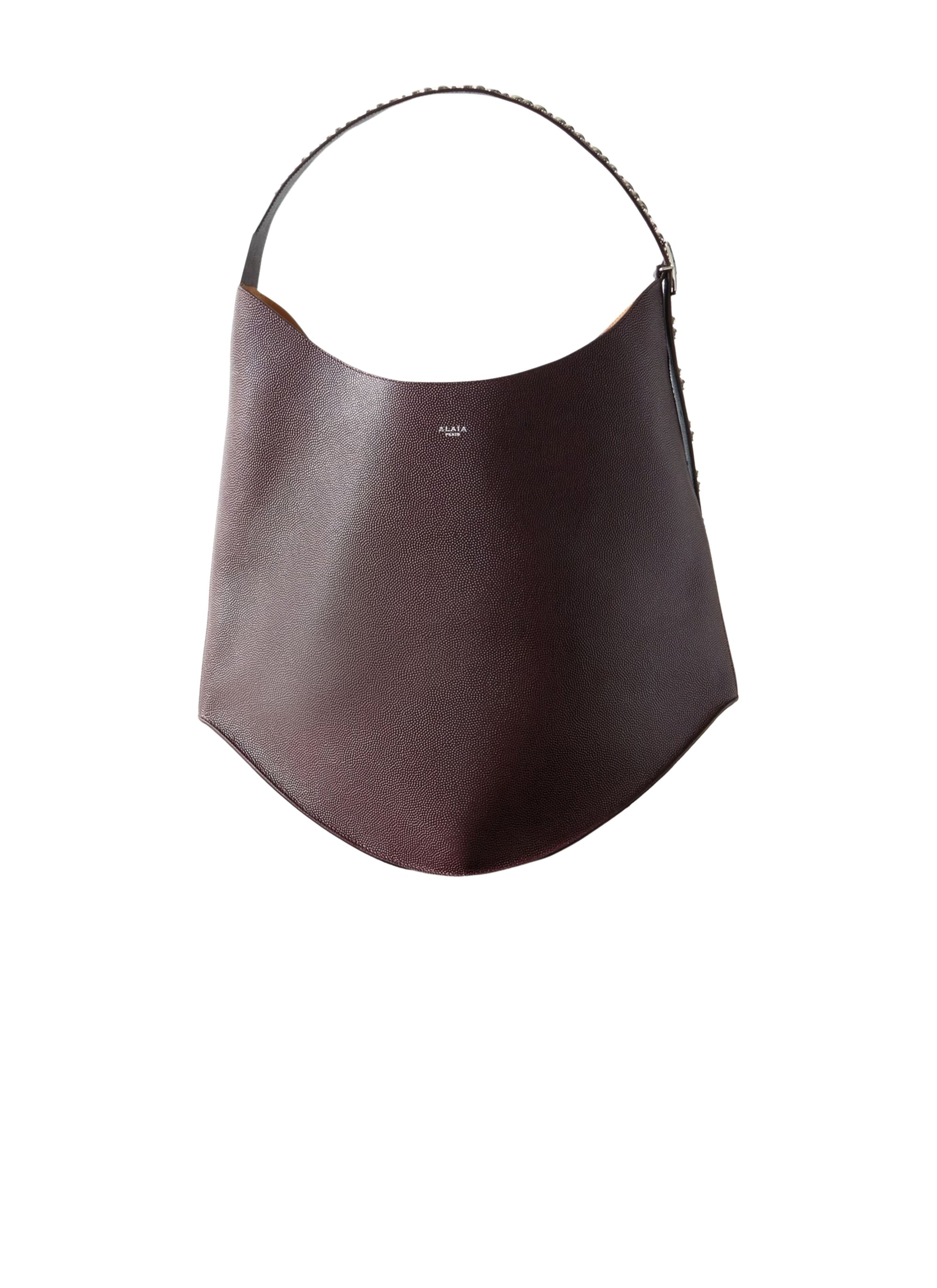 Gail large leather bag - Almandite