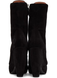 Plexi leather boots - Black
