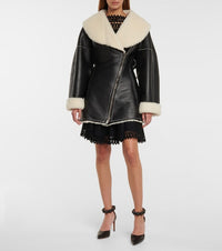Manteau en laine - Noir & Blanc Cassé
