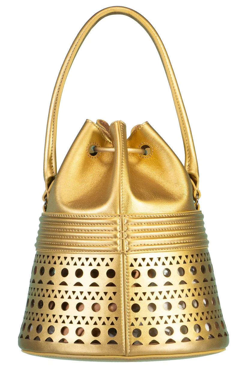 Corset Bucket bag - Gold