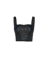 Denim bustier - Silver