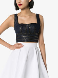 Denim bustier - Silver