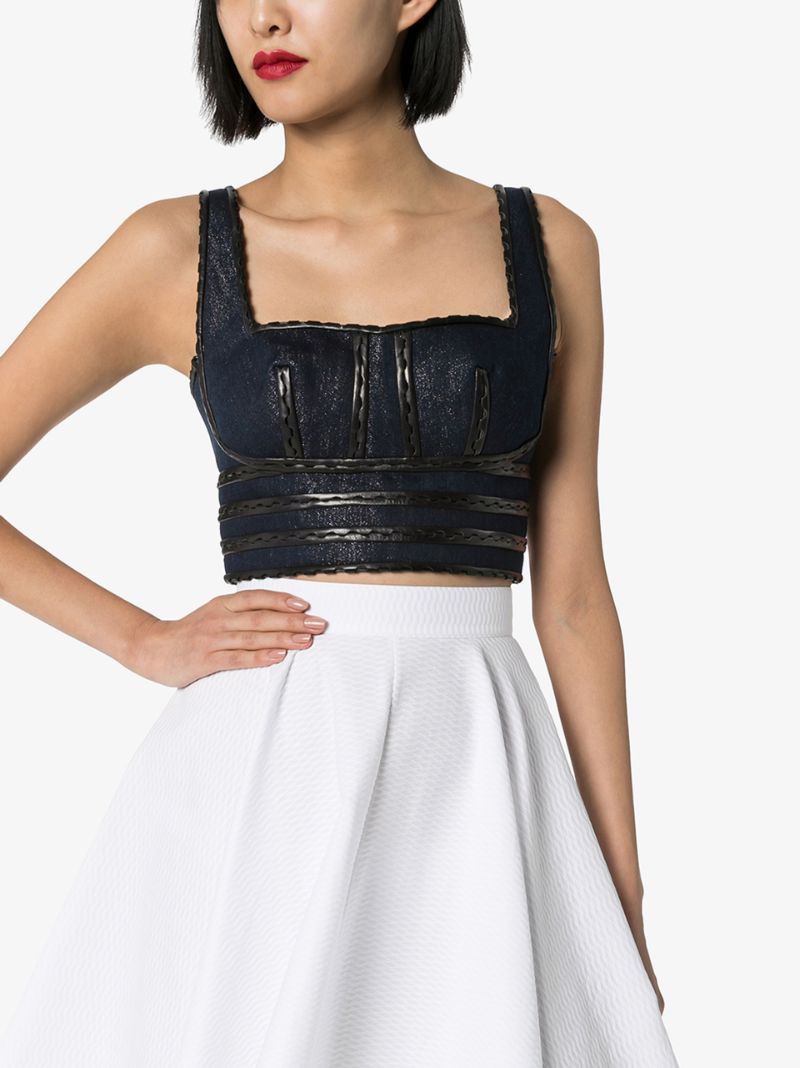 Denim bustier - Silver