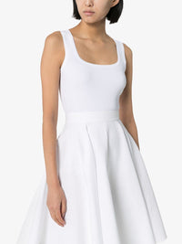 Strapless u-neck bodysuit - White