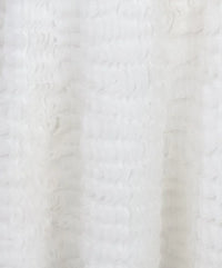 Sleeveless v-neck dress with microflounce bottoms - White